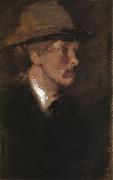James Abbot McNeill Whistler Study of a Head France oil painting artist